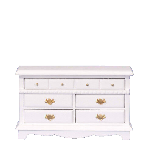 Dolls House Chest of Drawers White Furniture Miniature 1:12th Scale WAS £15.99
