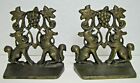 Foxes Grapes Aesop's Fable Borzoi Wolfhounds 1930 Creation Co Art Bookends