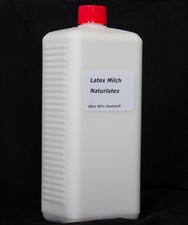 1Liter Naturlatex DICKFL&Uuml;SSIG Ammoniakfrei Semi Transprent Latexmilch Gummi