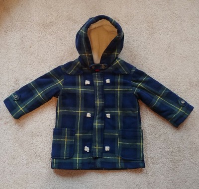 GYMBOREE HIPPOS /& BLUES MULTI COLOR PLAID HOODED JACKET 3 6 12 18 24 NWT