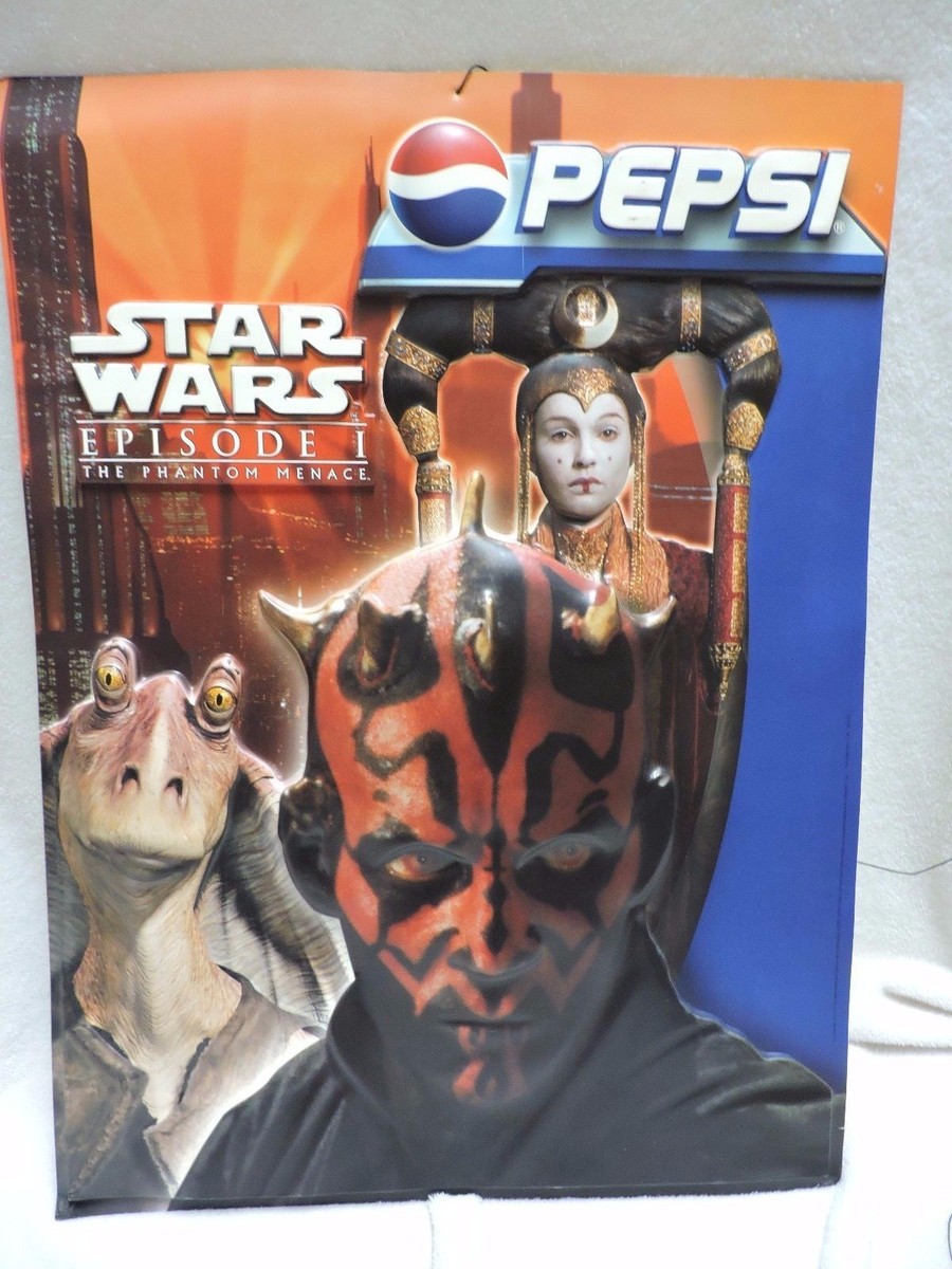 Star Wars Episode 1 Double Sided Movie Pepsi Poster | eBay