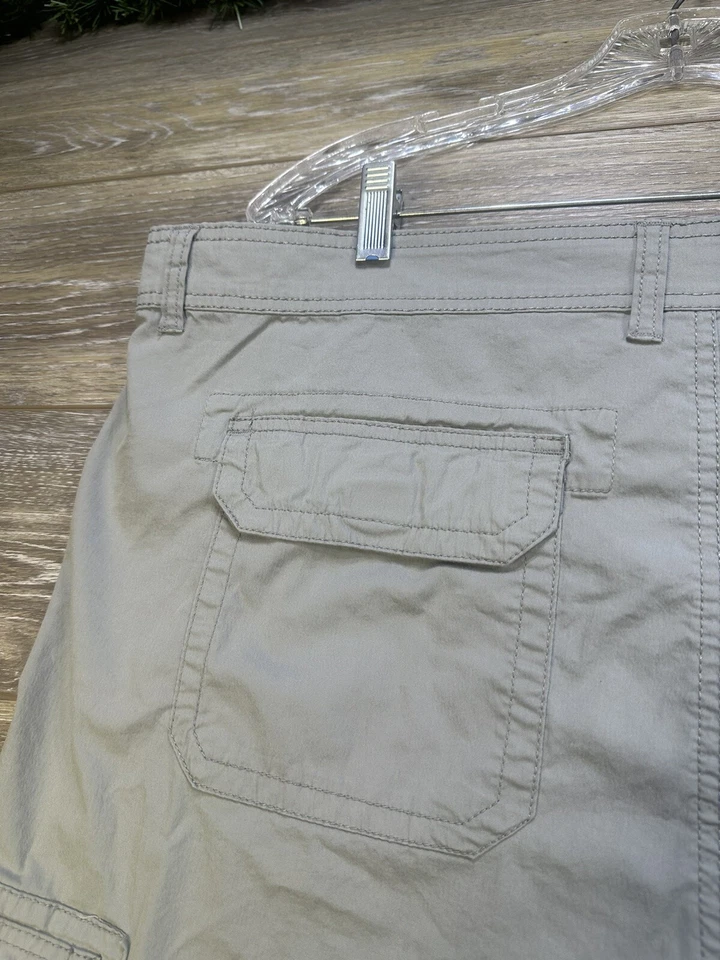 Шорты карго размер 42 мужские расслабленные карманы для груза, серые, 10 дюймов по внутреннему шву, от компании 81 - Изображение 4 из 4