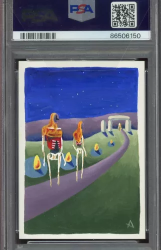 1/1 PSA AUTO 10 Beta Time Walk MTG Artist Proof w/Painted Art by Amy Weber