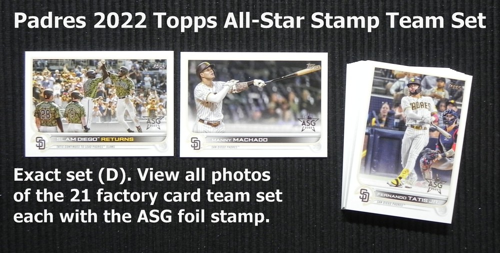 San Diego Padres 2022 Topps All Star Foil Stamp 21 Card Team Set _ Set (D)
