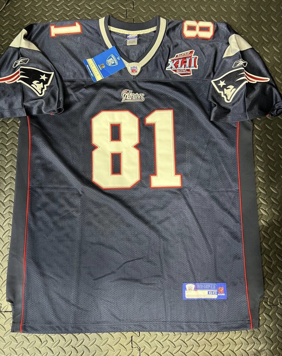 NWT Randy Moss New England Patriots Superbowl Jersey Size 60 NWT Randy Moss New England Patriots Superbowl Jersey Size 60