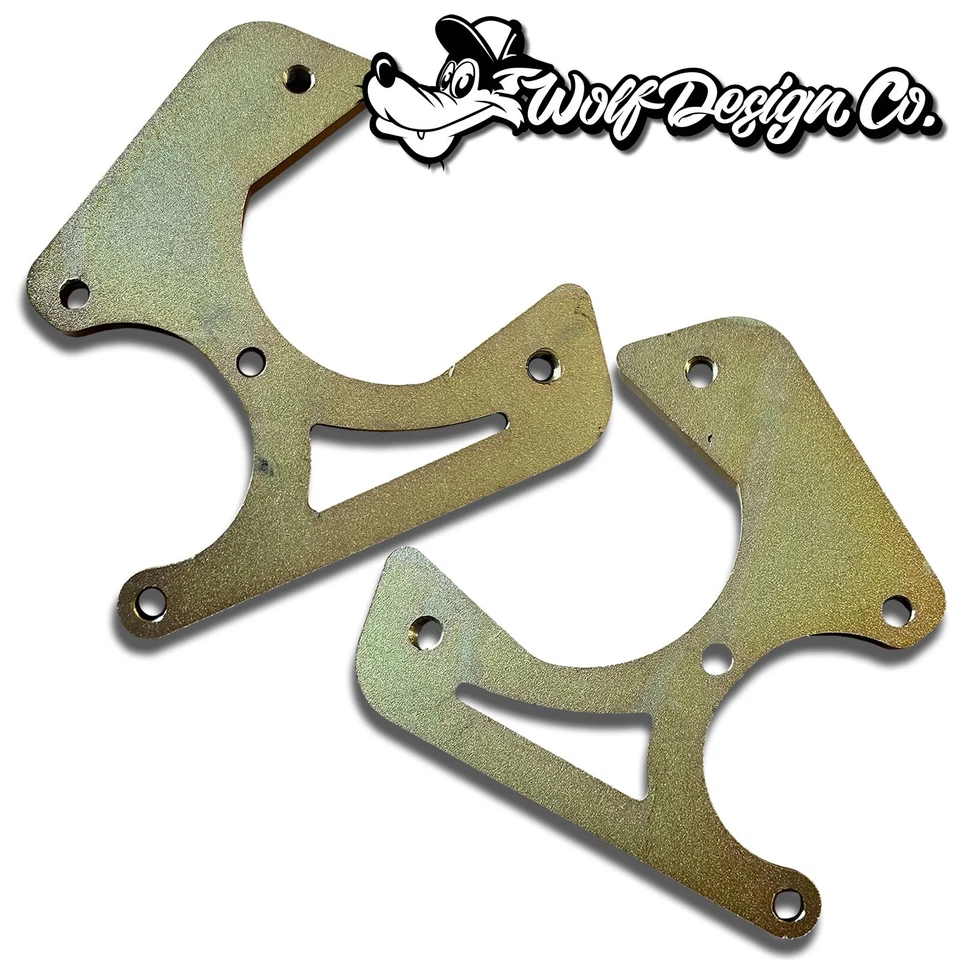 Kit de conversión de freno de disco trasero Oldsmobile 442 y Cutlass pinzas de freno eléctrico rojas Foto 3 de 4