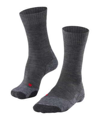 Falke TK2 Explore Damen Wandersocken 1 Paar grau Trekkingsocken Merinowolle