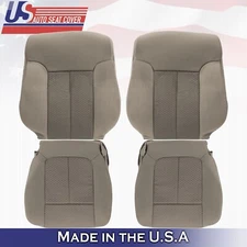 2011 - 2014 FITS Ford F150 Driver & Passenger Bottoms-Tops Cloth Cover Abode Tan