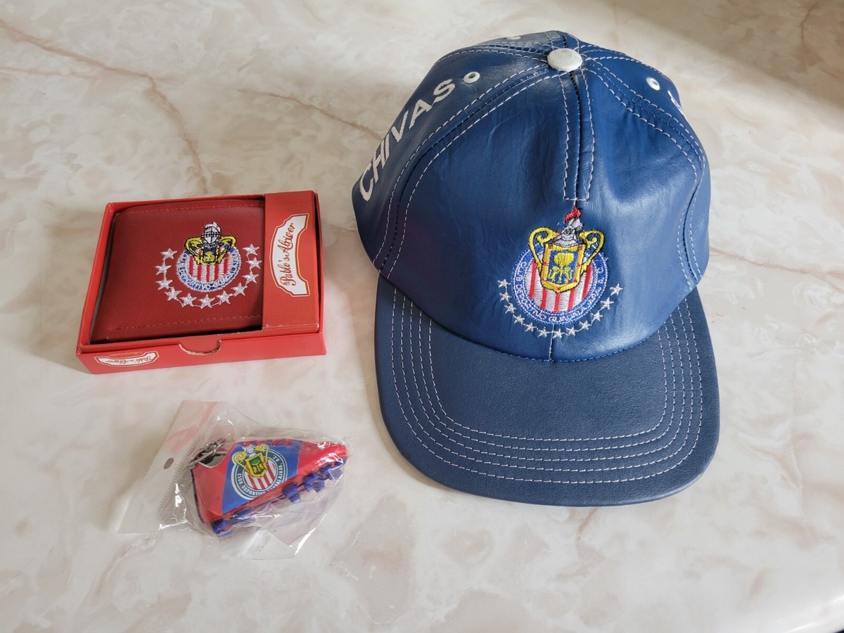 Chivas De Guadalajara Real Authentic Leather Hat + Wallet New High
