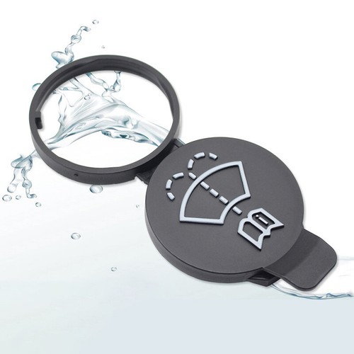 Black Windshield Wiper Washer Fluid Reservoir Cover Water Tank Bottle Cap√ TQ - Picture 2 of 6