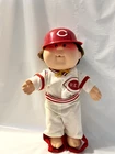 Cabbage Patch Kids wearing a Cincinnati Reds uniform 1986