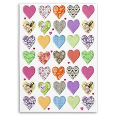 Geschirrtuch 50x70cm Kracht Glück & Seeligkeit Küchentuch Motiv Herzen Liebe