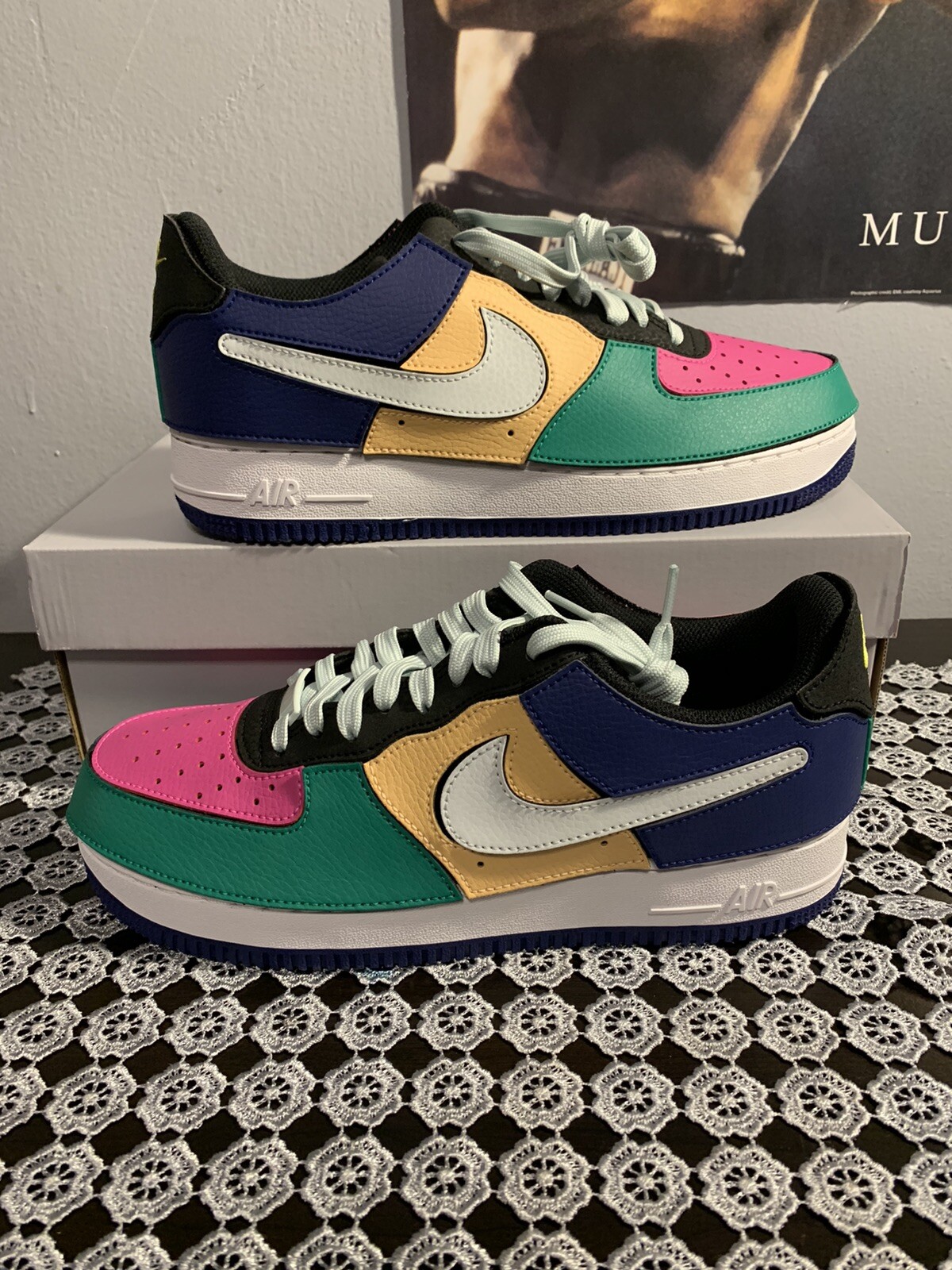 Size 10.5 - Nike Air Force 1/1 Black Multicolor 2021 for sale online Size 10.5 - Nike Air Force 1/1 Black Multicolor 2021 for sale online