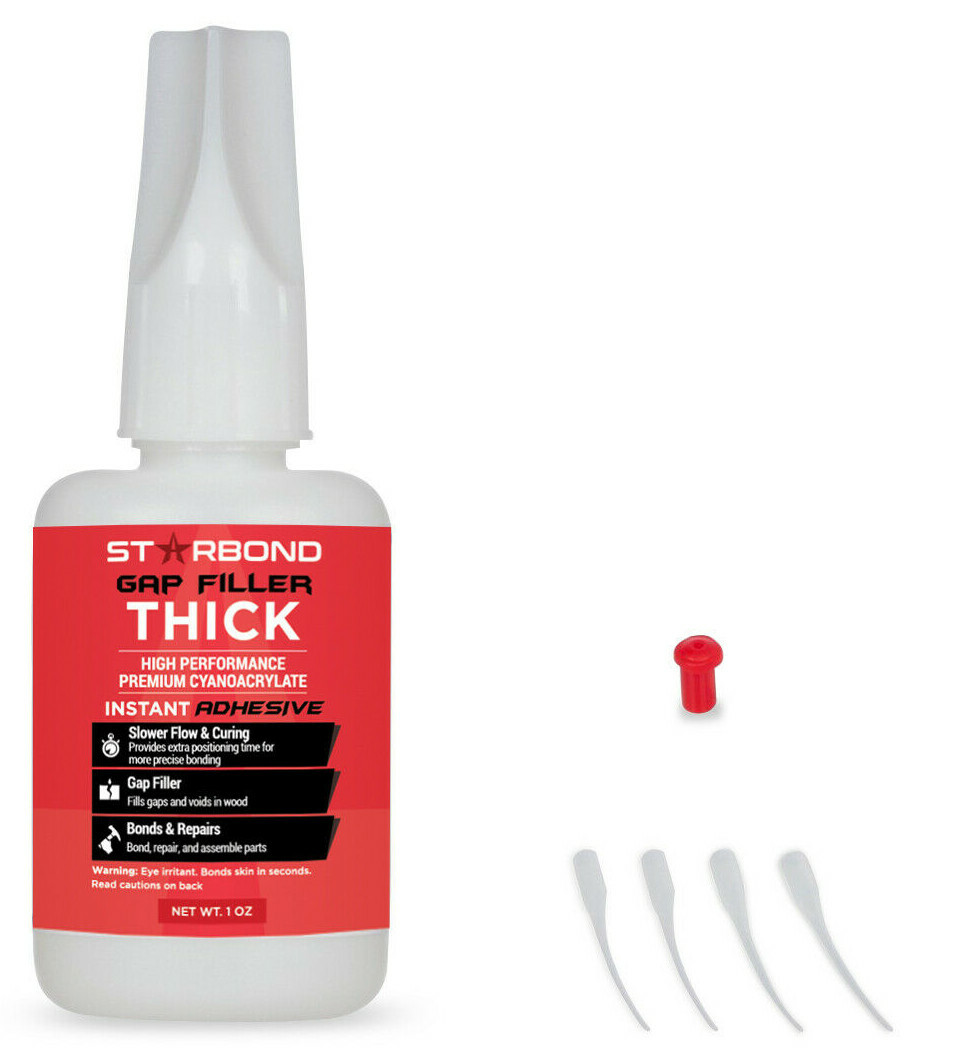Цианоакрилатный клей Starbond 1 унция EM-2000 Gap Filler толщиной CA с наконечниками для нанесения 2390₽