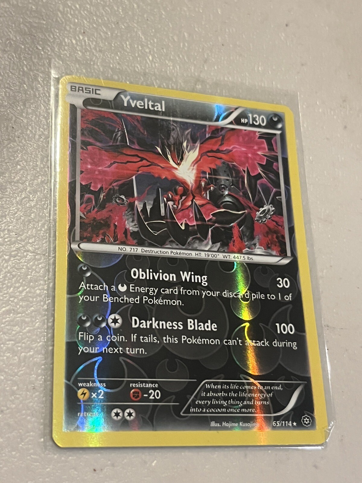 Pokémon TCG Yveltal Steam Siege 65/114 Reverse Holo Holo Rare for sale
