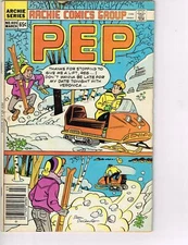Vintage Comic Book Archie Series PEP No. 405 March 1986 Skiing 