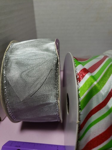 Lot Of 8 Spools Vintage Ribbons Some Have Been Used Christmas Crafting Wreaths - Picture 9 of 24