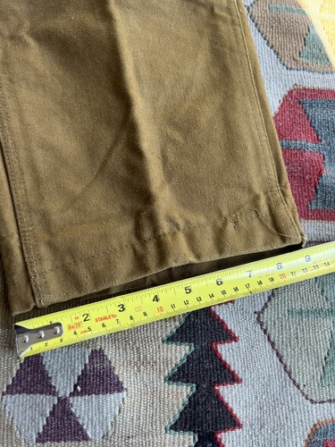 Vintage Bullseye Bill 60s Hunting Pants Water Repellent Heavy Duck Canvas 38x28 - Picture 11 of 14