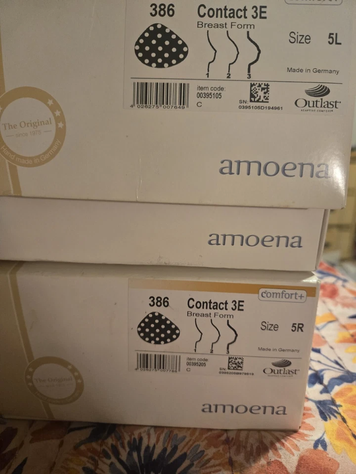 REDUZIDO! Forma de Peito Amoena Tamanho 5 Ótimo Estado + TODOS + OS EXTRAS! - Imagem 3 de 4