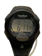 Timex Ironman Triathalon Watch 10 lap 41mm WR100M Digital Indiglo w Alarm & More