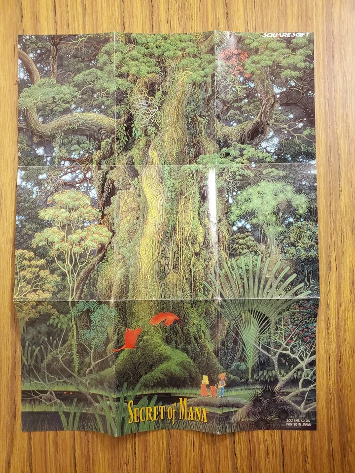 Secret of Mana SNES map and poster - Image 3 of 3