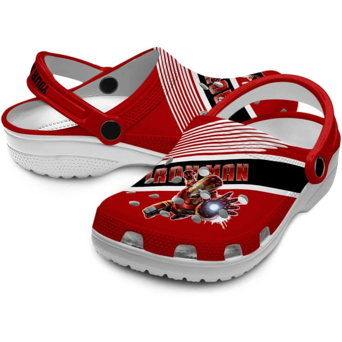 Personalized Iron Man Slippers Clogsband Clogs For Adults Lovers