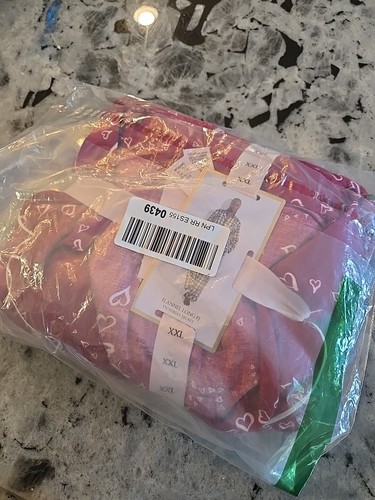 Victoria's Secret Flannel Long Pajama Set Womens XXL Pink+red ❤️s NEW $60