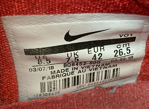 Nike PG 2.5 Fresno St. Bulldogs Mens Size 8.5 Red White BQ8452-600 (With Box) - Picture 11 of 12