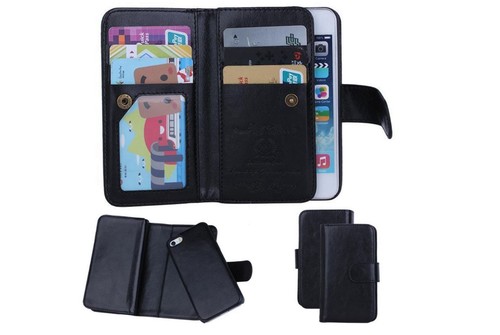 Apple iPhone 6/6s Geldbörse Brieftasche/mit abnehmbarem Handyhalter/UK-Verkäufer - Bild 1 von 6