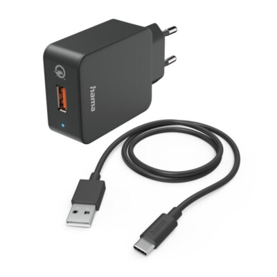 Hama Schnellladegerät Qualcomm Quick Charge 3.0 USB-C 19,5W Black