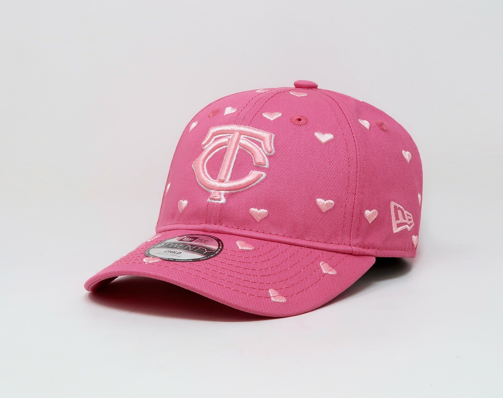 New Era 9Twenty Kids Cap Minnesota Twins Lovely Pink Child Girls Adjustable Hat