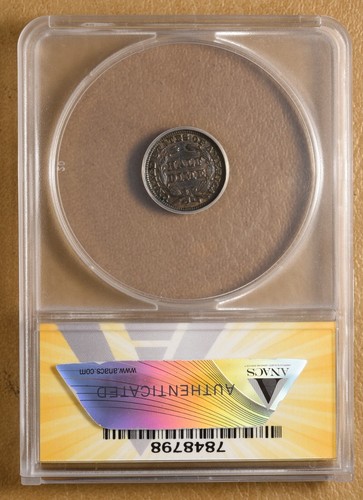 1849/6 Seated Liberty Half Dime FS-302 ANACS EF40 - Picture 2 of 4