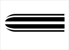 Design 2 Bonnet vinyl sticker car graphics decal stripes van campervan van