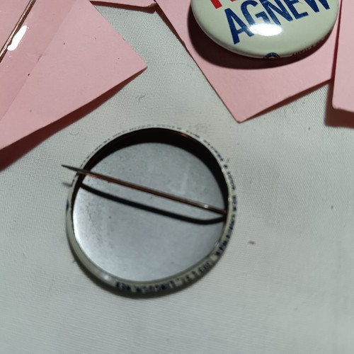Lote 18 prendedores de campaña política vintage "Nixon Agnew" colección insignias pinback - Imagen 4 de 8