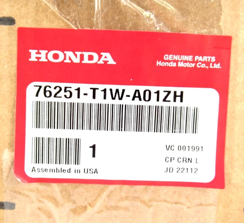 Genuine OEM Honda 76251-T1W-A01ZH Driver LH Side Mirror Cap White 2015-2018 CR-V