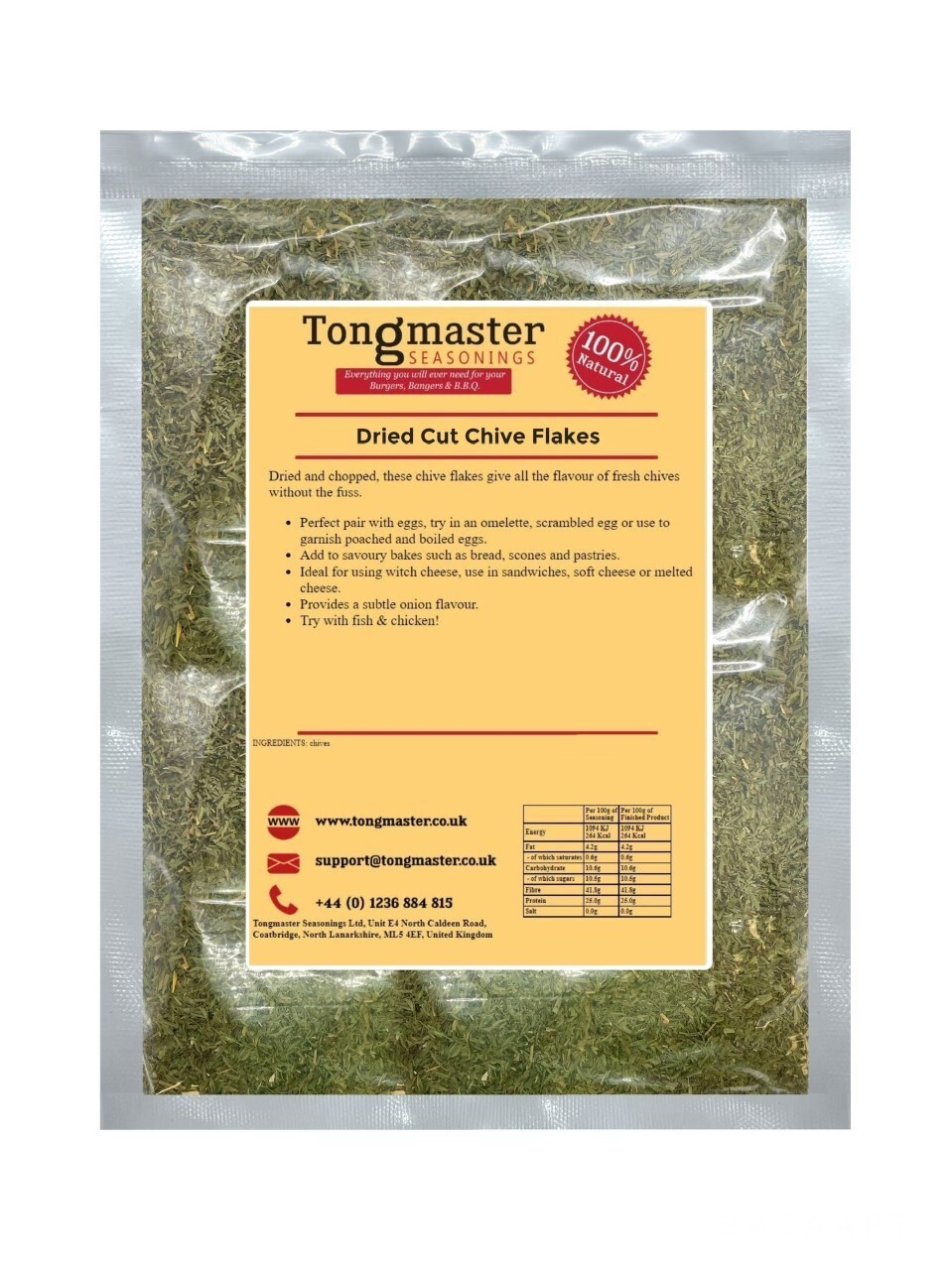 Dried Chive Flakes - 100g