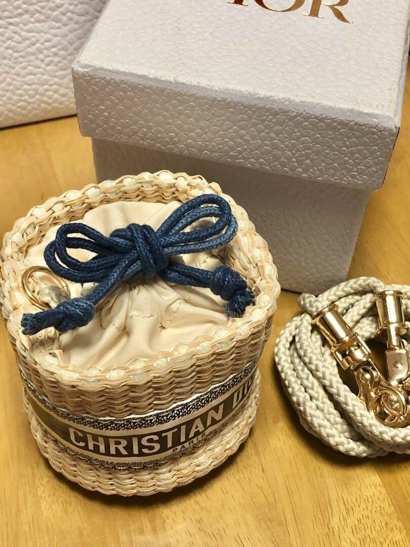 Christian Dior TROUSSE POUCH 9 x 7cm Strap:107cm Beige Latest