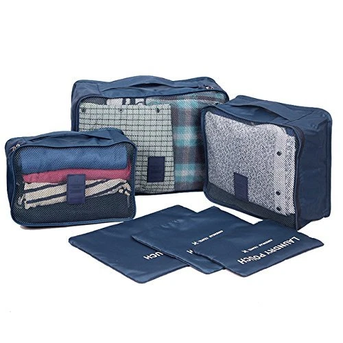 6 sacs de rangement bagage voyage organisateur valise trousse