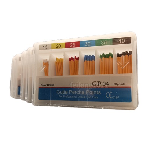 5 Boxes Dental Gutta Percha Points PP 0.04 15-40# For Root Canal Cleaning Tips - Picture 21 of 22