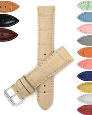 20mm Womens Alligator Pat. Leather Watch Band for Michele Sport Sail