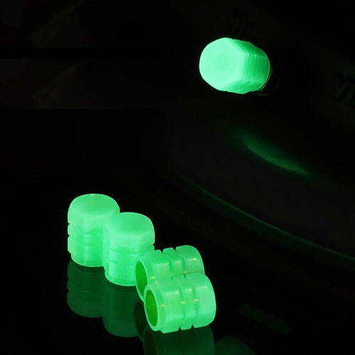 4x Luminous Car Wheel Tyre Tire Air Valve Stem Caps Screw Cover Accessories - Picture 5 of 14