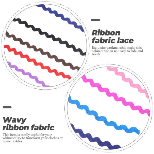 2 Rollen gebogener Gürtel Gurtband Vintage Spitzenband Damen Baby Stoff für Kleidung - Bild 10 von 12