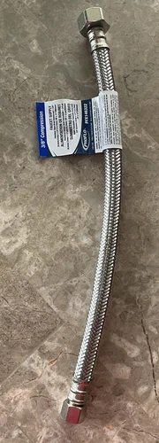 PROFLO PFX146322 3/8” Compression Braided Stainless Steel 12” Faucet Supply NEW - Picture 4 of 4