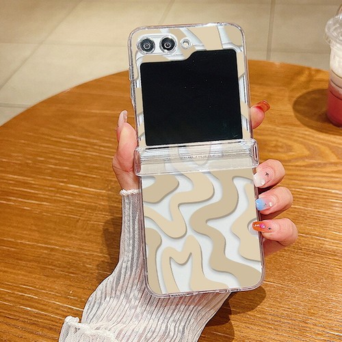 For Samsung Galaxy Z Flip6 Flip5 Flip4 Shockproof Clear Case Pattern Phone Cover - Picture 18 of 25