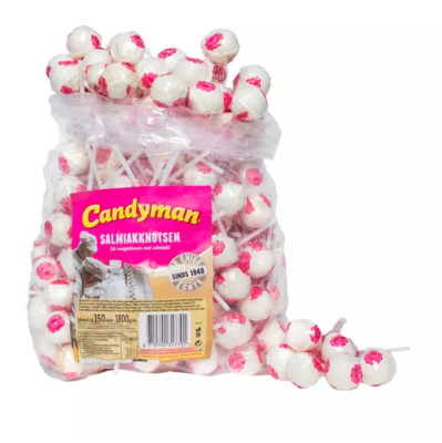 Candyman Salmiakknotsen (150 pcs.) Lutscher