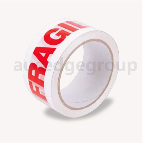 108 Roll White Red 75 Meter x 48 mm 50 Micron Fragile Sticky Seal Tape Packaging - Picture 10 of 11