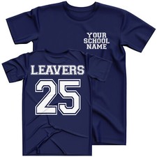 School Leavers T Shirt Personalised Leaving Gifts Kids Custom Primary High Gift