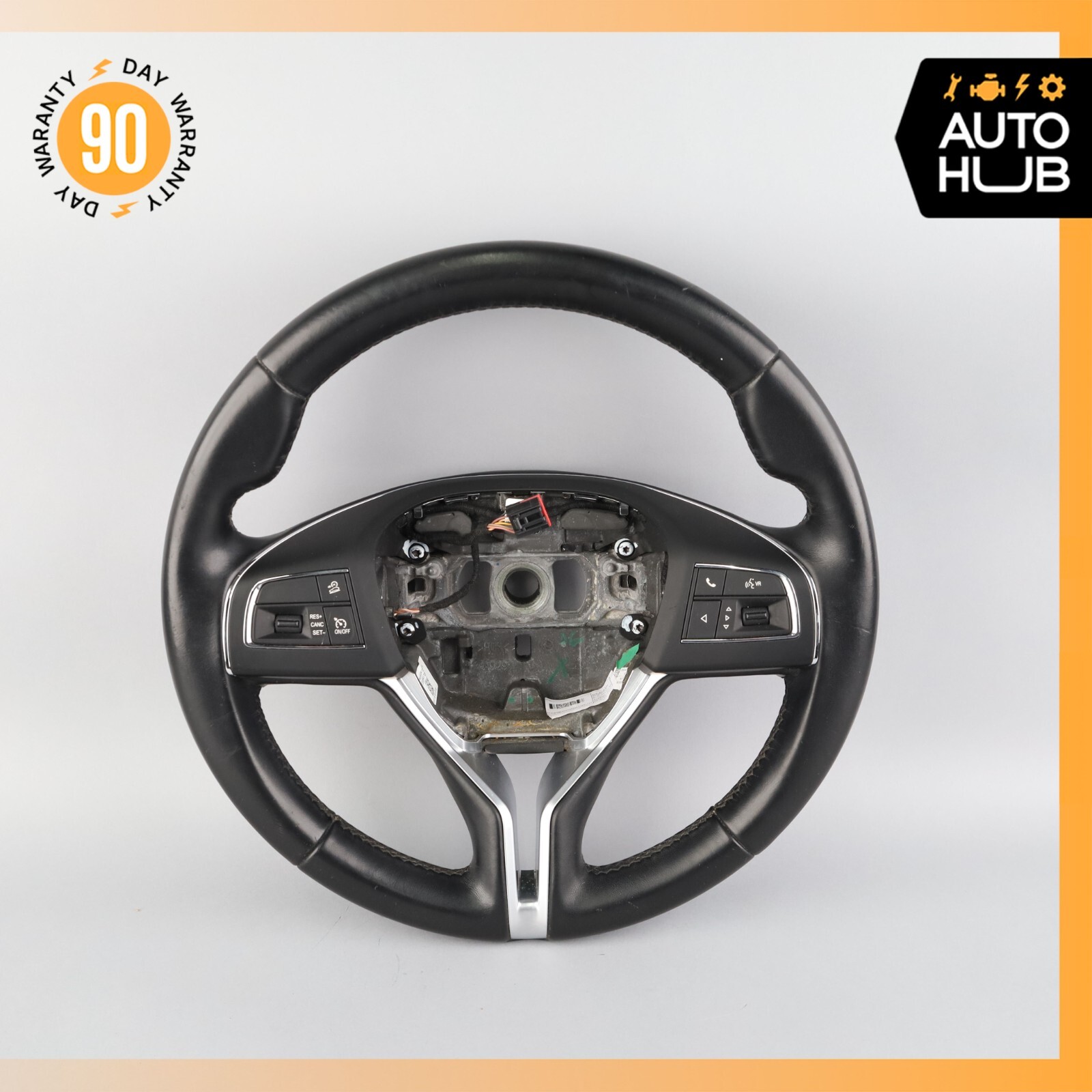 17-20 Maserati Levante M161 Steering Wheel Black 06700876130 OEM 64k