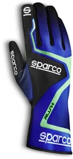 SALE! Sparco Rush Kart Glove Blue/Green Size 5XS-XXL