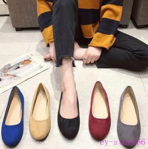 Womens Loafers Flat Round Toe Comfort Slip On Casual Shoes Flat Oxford New - Bild 10 von 29